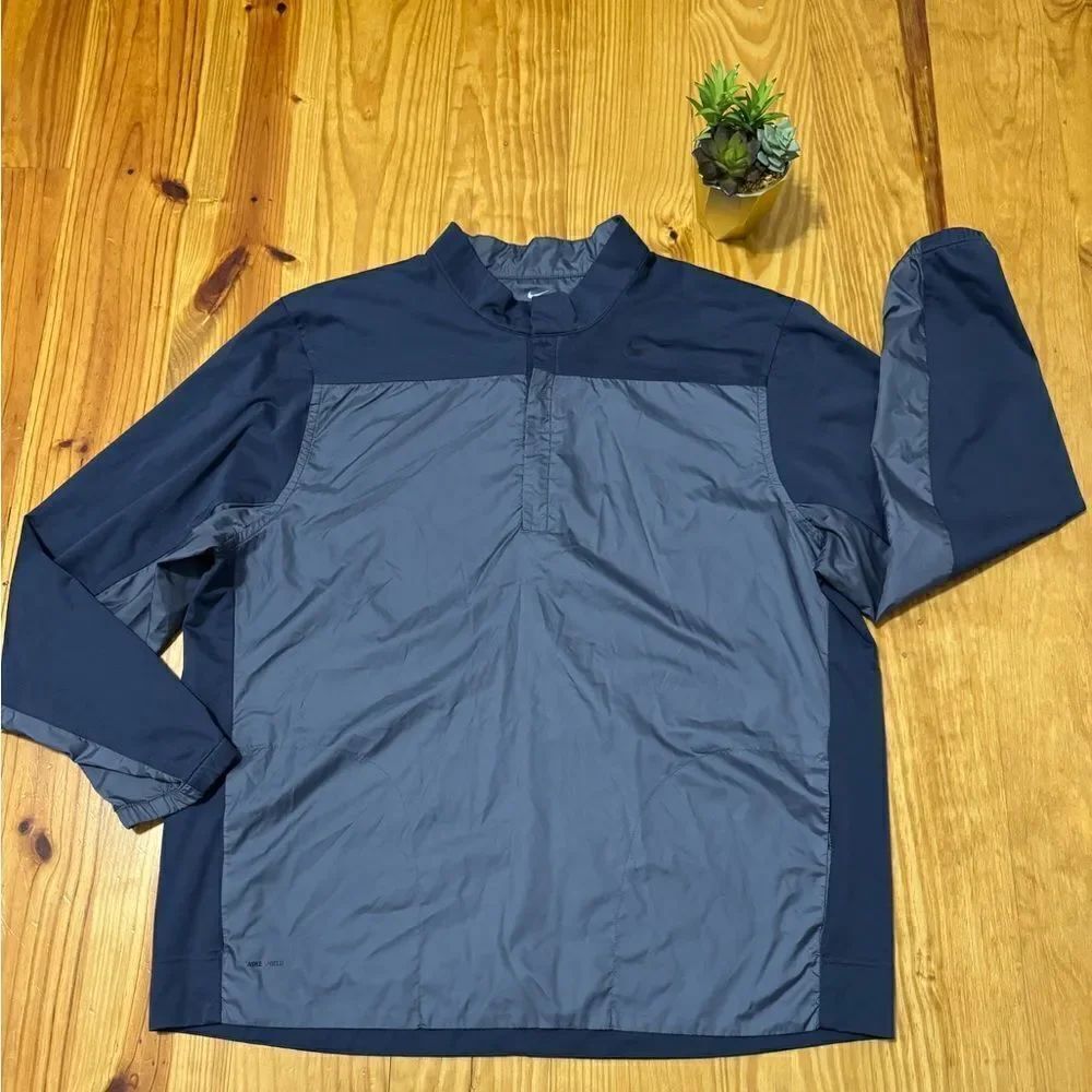 Nike Shield Mens 1/2 Zip Pullover Golf Jacket 892252-011 Active XL